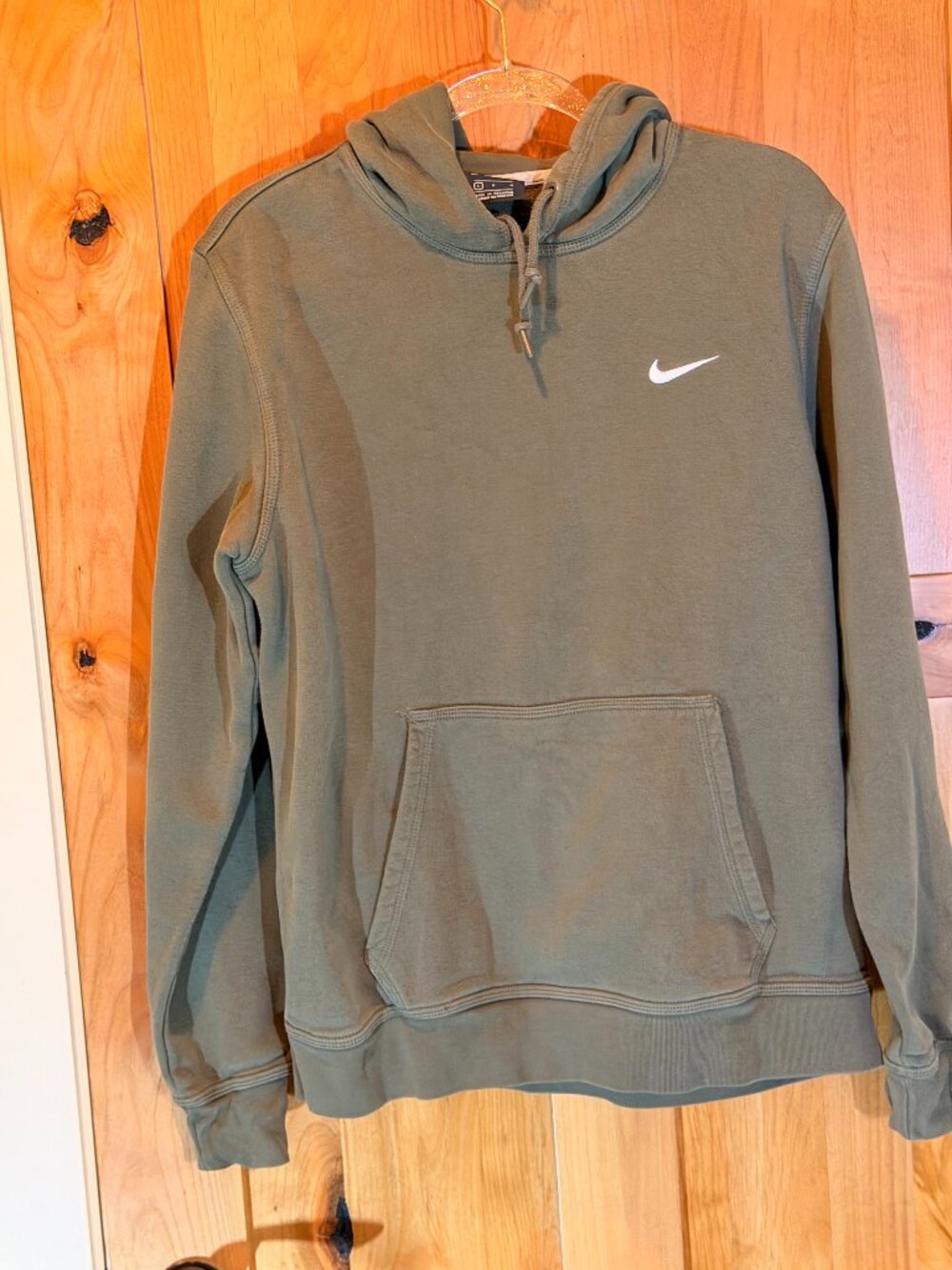 Nike Olive Green Pullover Hoodie Large